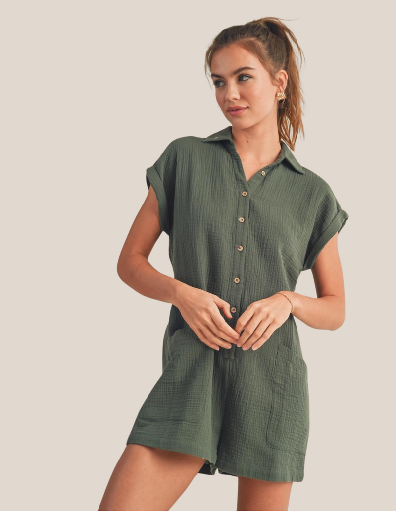 Safari Gauze Romper