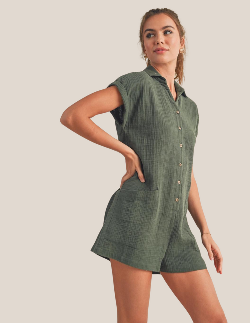 Safari Gauze Romper