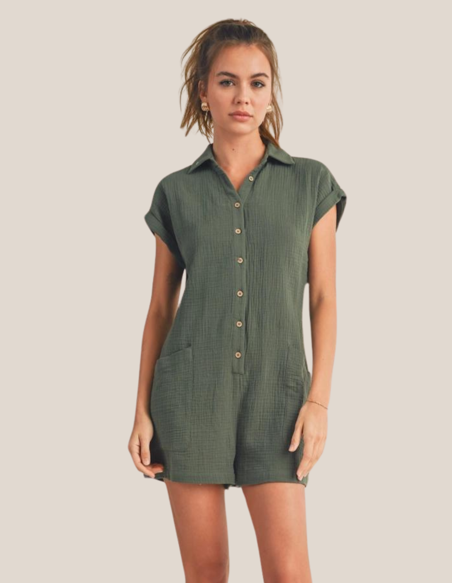 Safari Gauze Romper