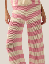 Oatie Pink Striped Crochet Set