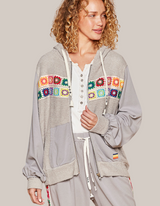 Gray Zip-up Hoodie