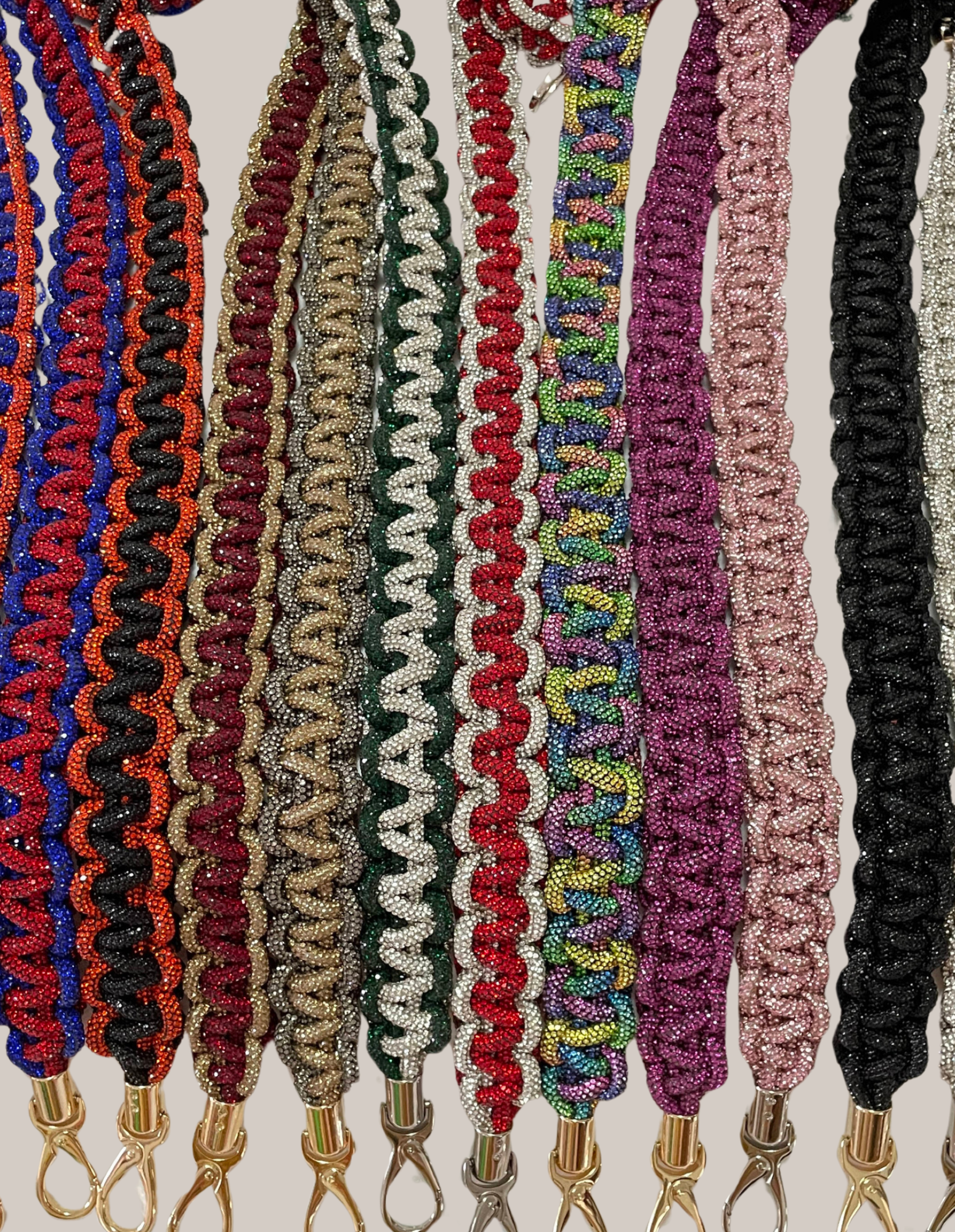 Crystal Braided Bag Strap