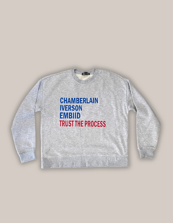 SIXERS GRAY CREW NECK