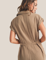 Taupe Gauze Romper